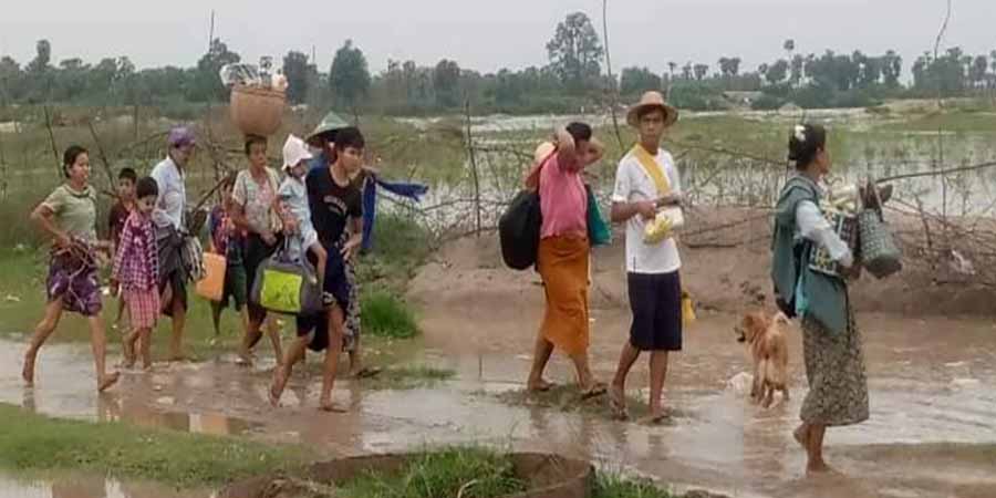 ယင်းမာပင်မြို့နယ်ရှိ စစ်ရှောင်များ စားနပ်ရိက္ခာနှင့် ဆေးဝါးအကူအညီလိုအပ်