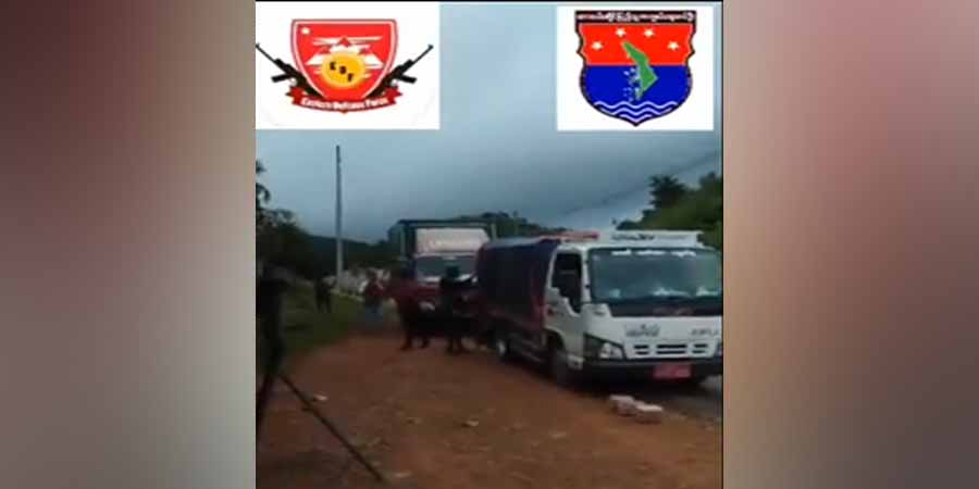ထားဝယ်မြို့နယ်၌ စစ်တပ်ထုတ်ကုန် SPEED အချိုရည်ဘူးများကို PDF ဖျက်ဆီး