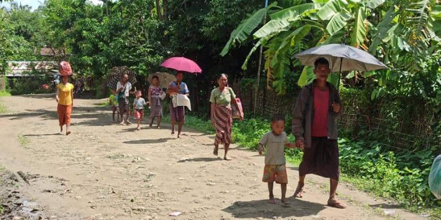 မောင်တော-အငူမော် ကားလမ်းတလျှောက် စစ်ကောင်စီ အင်အားအလုံးအရင်းဖြင့် ထိုးစစ်ဆင်၊ ဒေသခံ ၅၀၀ ကျော် ထွက်ပြေး