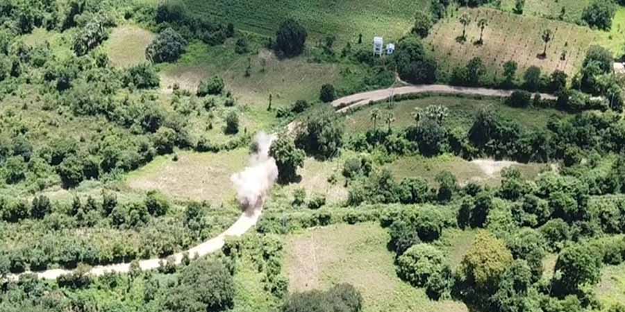 မြိုင်မြို့နယ်တွင် စစ်ကောင်စီတပ် ၂ ရက်ဆက် မိုင်းဆွဲခံရ