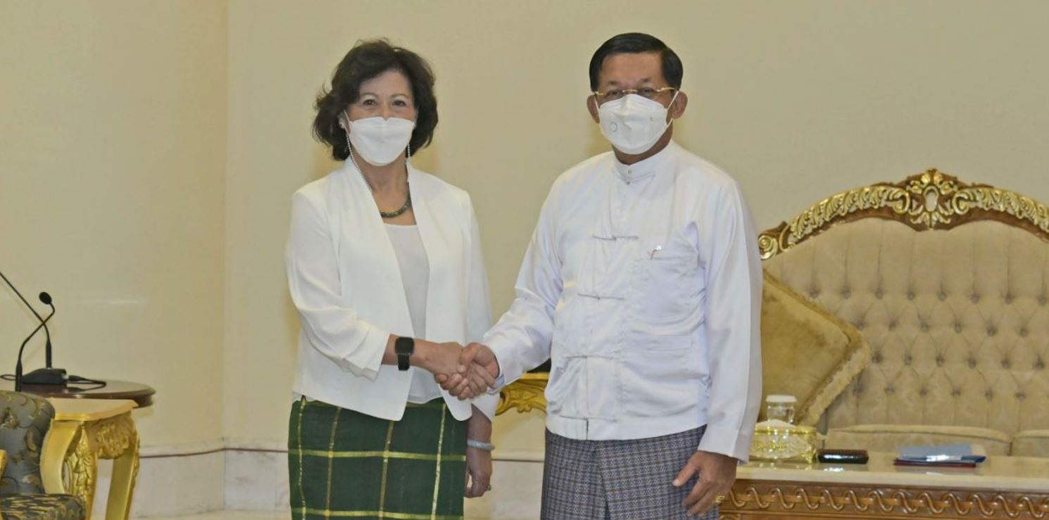 ကုလအထူးကိုယ်စားလှယ်နှင့် အာဏာသိမ်းစစ်ခေါင်းဆောင်တွေ့ဆုံ