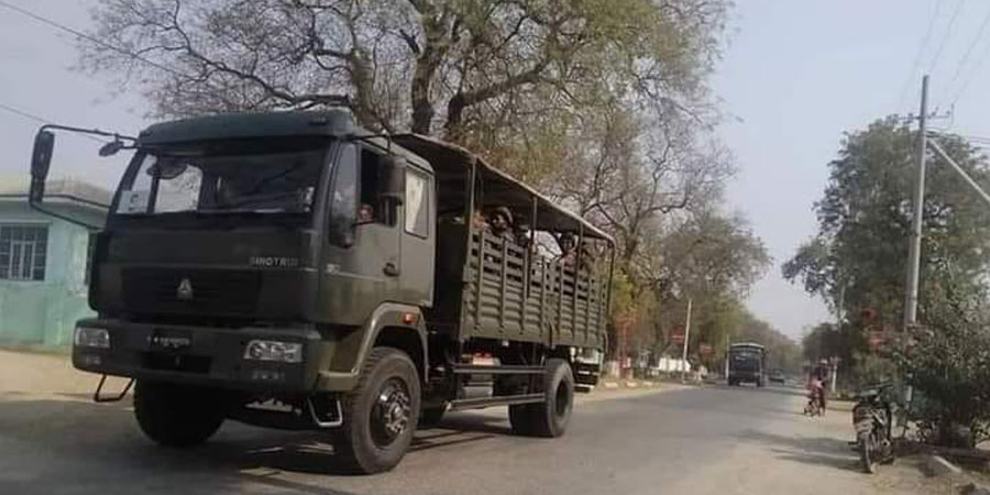 မုံရွာ-ချောင်းဦးလမ်းတွင် စစ်ကောင်စီတပ်ဖွဲ့ မိုင်းဆွဲခံရ၊ ၅ ဦးသေဆုံးပြီး အများအပြား ဒဏ်ရာရ