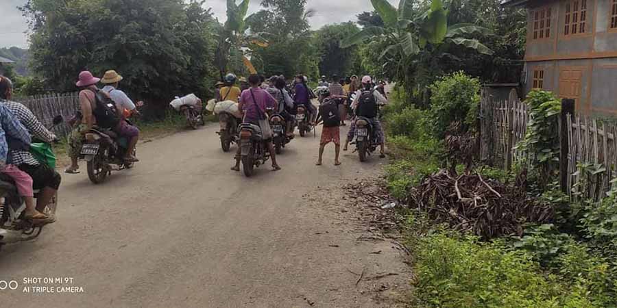 စစ်တပ် ထိုးစစ်ကြောင့် ဂန့်ဂေါဒေသခံ ၁၀၀၀ ကျော် ထွက်ပြေး