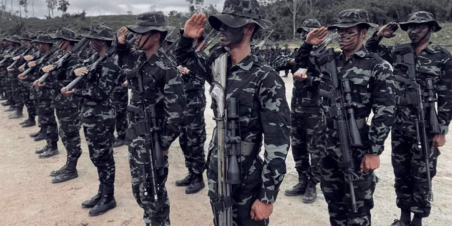 NUG အစိုးရ အထူးစစ်ဆင်ရေးတပ်ဖွဲ့ ၁ နှစ်ပြည့်၊ အထူးကွန်မန်ဒိုနှင့် စနိုက်ပါသမားများ ဖွဲ့စည်းထားဟုဆို