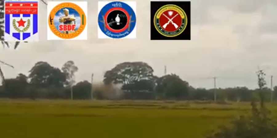 ရွှေဘို - မန္တလေးလမ်းတွင် စစ်ယာဉ်တန်း မိုင်းဆွဲခံရ၊ အနည်းဆုံး စစ်သား ၆ ယောက်သေ