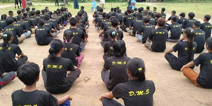 ဆားလင်းကြီးမြို့နယ် တွေ့ရာသင်္ချိုင်းဓားမဆိုင်းအဖွဲ့ အပတ်စဉ် ၄  သင်တန်းဆင်းပွဲပြုလုပ်