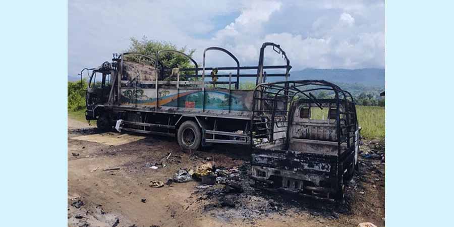 ဂန့်ဂေါတွင် စစ်ကောင်စီတပ်က နေအိမ် ၅၀‌ ကျော်မီးရှို့ဖျက်ဆီးပြီး ဒေသခံနှစ်ဦးအား ပစ်သတ်