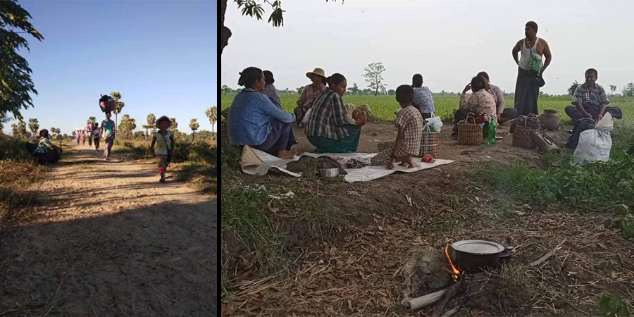 ခင်ဦးမြို့နယ် မြင်းဒေါင်းရွာကို စစ်တပ်က လက်နက်ကြီးဖြင့်ပစ်ခတ်၊ အိမ် ၃ လုံးပျက်စီး