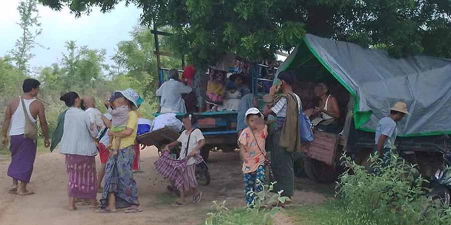 မြောင်မြို့နယ်က စစ်ဘေးရှောင်တဦး လက်နက်ကြီးကျည်ထိမှန်