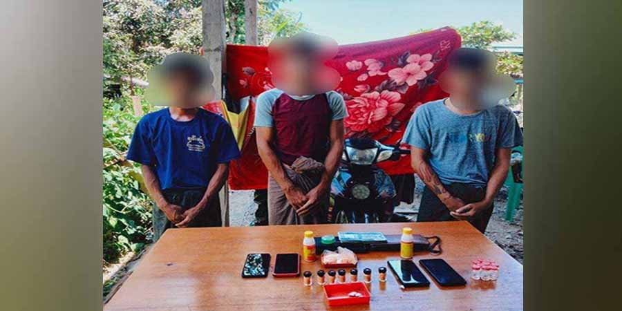 ကလေးမြို့နယ်တွင် မူးယစ်ဆေးဝါးရောင်းဝယ်သုံးစွဲသူ ၃ ဦး ဖမ်းဆီးခံရ