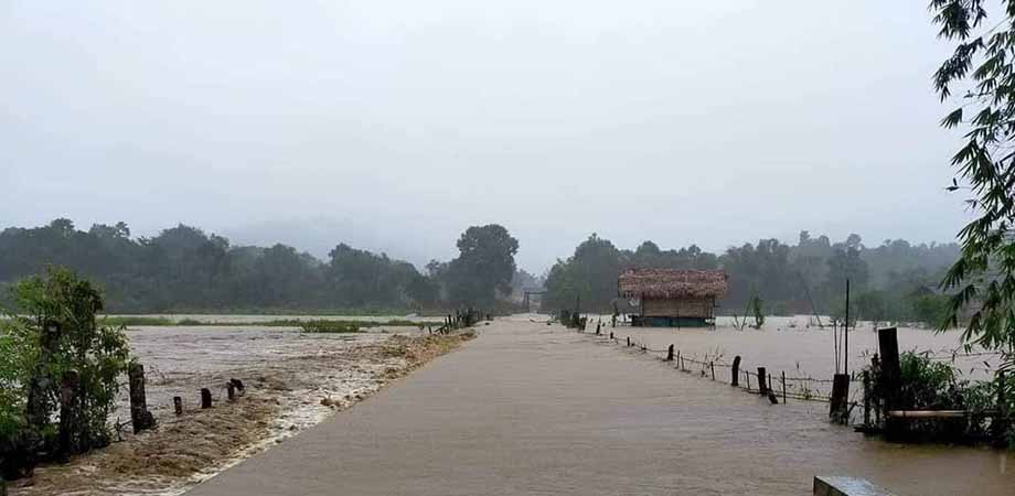 နောင်မွန်တွင် လယ်ဧက ၂၀ ကျော်နှင့် နေအိမ်များ ရေလွှမ်းပျက်စီး၊ အကူအညီများ လိုအပ်နေ