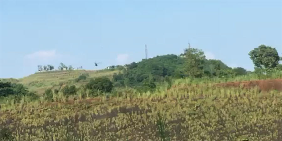 ဖားကန့် ဗျူဟာကုန်းပေါ်ကို စစ်ကောင်စီက ရဟတ်ယာဉ်ဖြင့် လက်နက်များလာချ