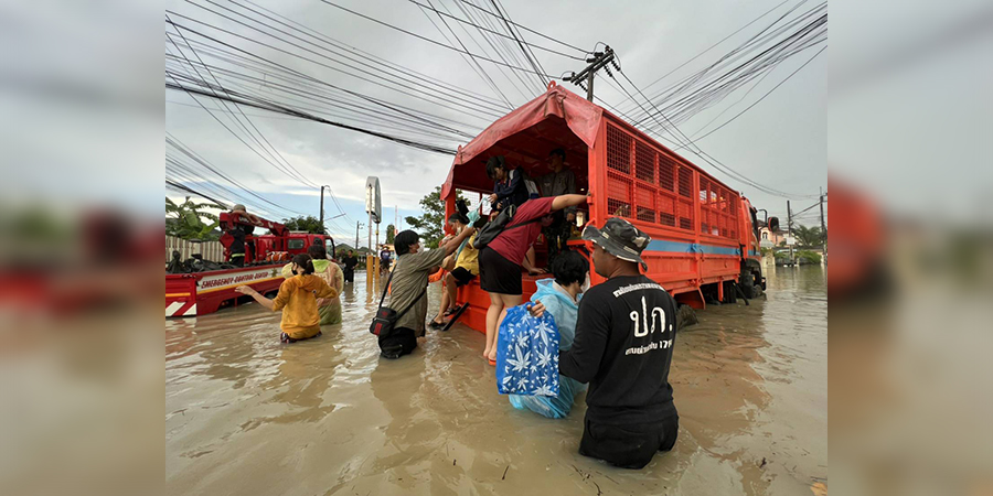 ထိုင်းနိုင်ငံတွင် ရေဘေးသင့်ပြည်သူ ၁ သိန်းကျော်ရှိလာ