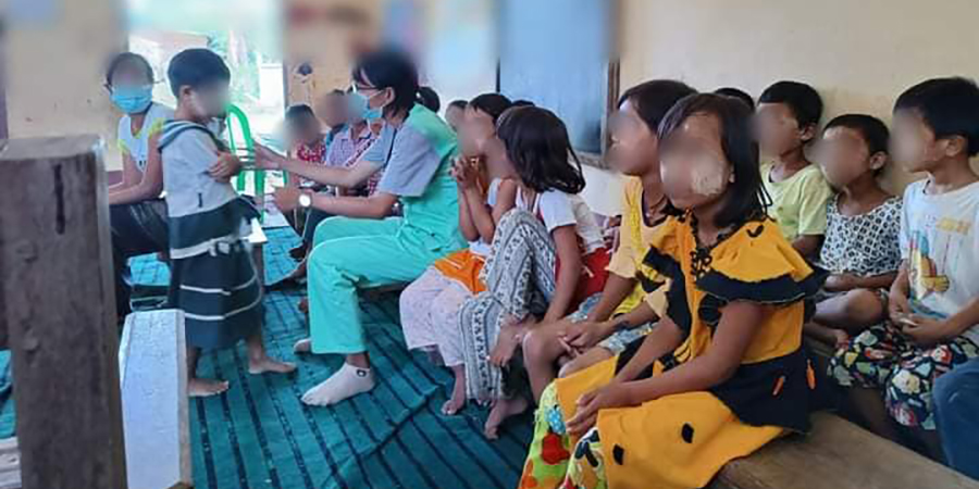 ပြည်သူ့စွမ်းအားတပ်ပေါင်းစု PPC ဆေးတပ်ဖွဲ့က လူနာ ၅၀၀ ကျော် ဆေးကုပေးခဲ့