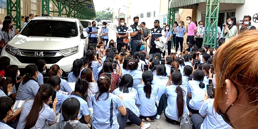 ဆန္ဒပြ မြန်မာလုပ်သား ၂၇၀ လျော်ကြေး ဘတ် ၄ သန်းကျော်ရရှိ