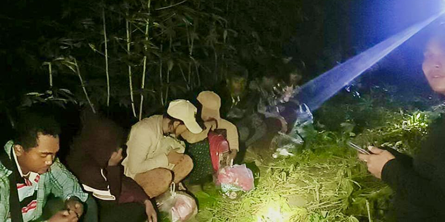 ကန်ကျနပူရီတွင် တရားမဝင် မြန်မာ ၃၄ ဦး ဖမ်းဆီးခံရ