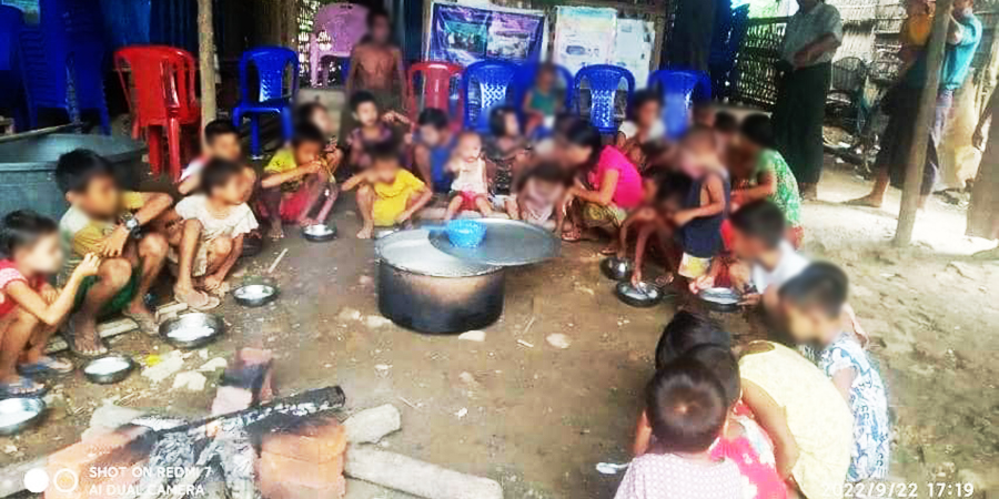 မြောက်ဦးမြို့ မြို့ဦးခေါင်း စစ်ဘေးရှောင်စခန်းတွင် ရိက္ခာပြတ်တောက်