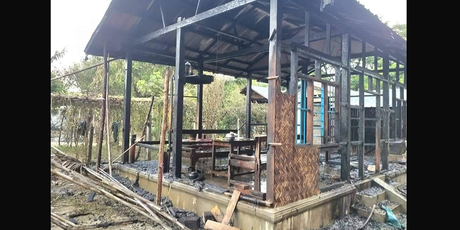 အင်းပတ်ရွာကို စစ်ကောင်စီတပ်က မီးရှို့ဖျက်ဆီး၊ PDF ပူးပေါင်းတပ်နှင့် တိုက်ပွဲဖြစ်