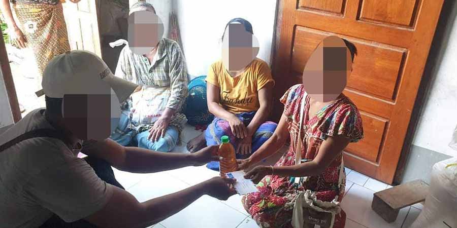 စစ်ရှောင်ပြည်သူများကို ဂန့်ဂေါပြည်သူ့အုပ်ချုပ်ရေးအဖွဲ့ စားနပ်ရိက္ခာနှင့်အသုံးစရိတ် ထောက်ပံ့