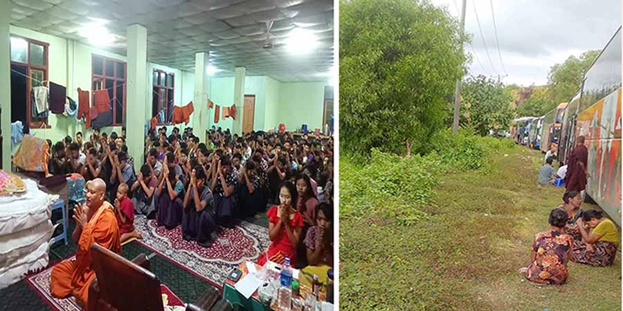 တိုက်ပွဲကြောင့် မောင်တော ပရဟိတကျောင်းက လူ ၄၀၀ ကျော်ပိတ်မိ၊ ကျောက်တော်ဂိတ်၌ စစ်ဆေးရေးတင်းကျပ်