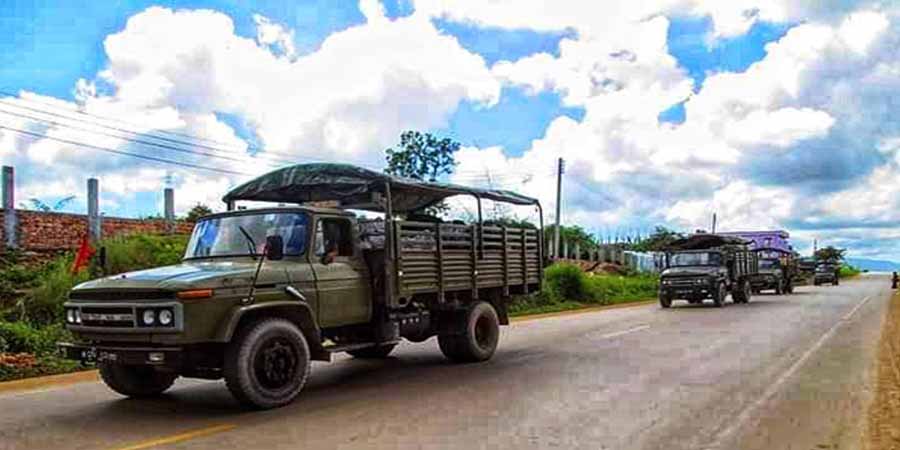 ပုလောမြို့နယ်တွင် စစ်ကောင်စီ ယာဉ်တန်း မိုင်းဆွဲတိုက်ခိုက်ခံရ