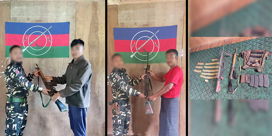 ကန်ပက်လက်တွင် စစ်ကောင်စီ တပ်ဖွဲ့ဝင် ၂ ဦး လက်နက်ခဲယမ်းများဖြင့် CDM ပြုလုပ်