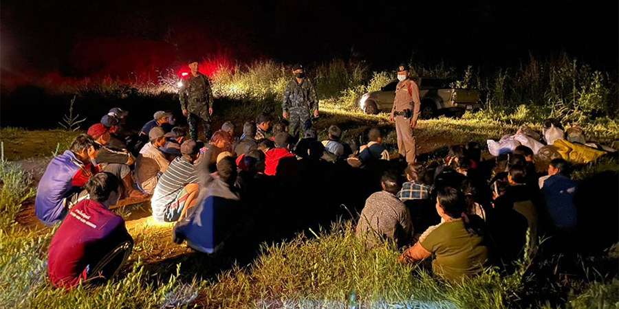 ထိုင်းနိုင်ငံ၊ ကန်ကျနပူရီတွင် တရားမဝင် ဝင်ရောက်လာသည့် မြန်မာ ၉၅ ဦး ဖမ်းဆီးခံရ