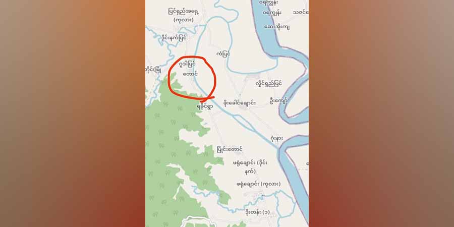 ဘူးသီးတောင်မြို့နယ် ကျောက်စာတိုင်ရွာ၌ ဒေသခံ၂၀၀ ခန့် ပိတ်မိနေ၊ သပိတ်တောင်ရွာသား  ၆ ဦးကို စစ်တပ်က ဖမ်းဆီး