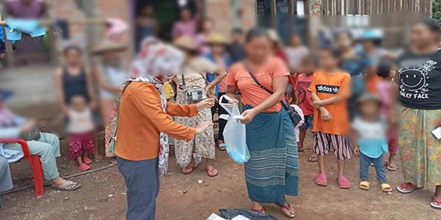 စစ်ရှောင်အိမ်‌ထောင်စု ၂၆၀ ကို ကူးကီးအမျိုးသမီးများဆိုင်ရာလူ့အခွင့်အရေးအဖွဲ့က စားနပ်ရိက္ခာ ထောက်ပံ့