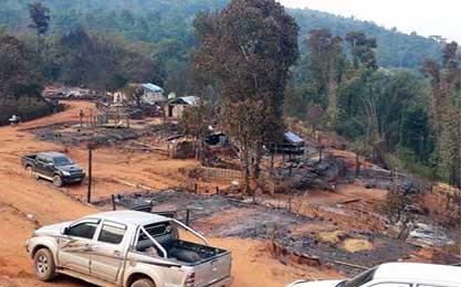 ရွမ္းျပည္အေရွ႕ပိုင္း မိုင္းျဖတ္တြင္ မီးေဘးသင့္ျပည္သူမ်ား အကူအညီလိုအပ္