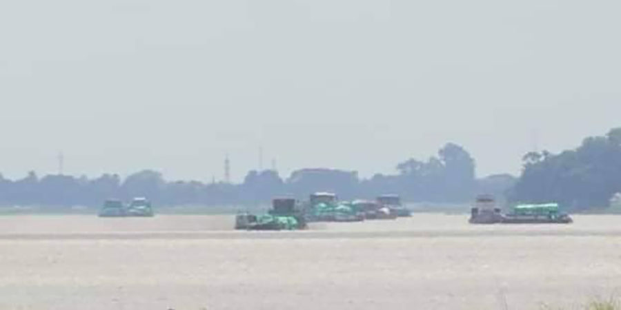 ကနီမြို့နယ်တွင် စစ်ကောင်စီရိက္ခာပို့ မော်တော်များ တိုက်ခိုက်ခံရ