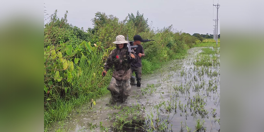 ရွှေဘိုမြို့နယ်တွင် ပျူစောထီးနှင့် စစ်ကောင်စီတပ်ဖွဲ့ဝင်များ တိုက်ခိုက်ခံရ