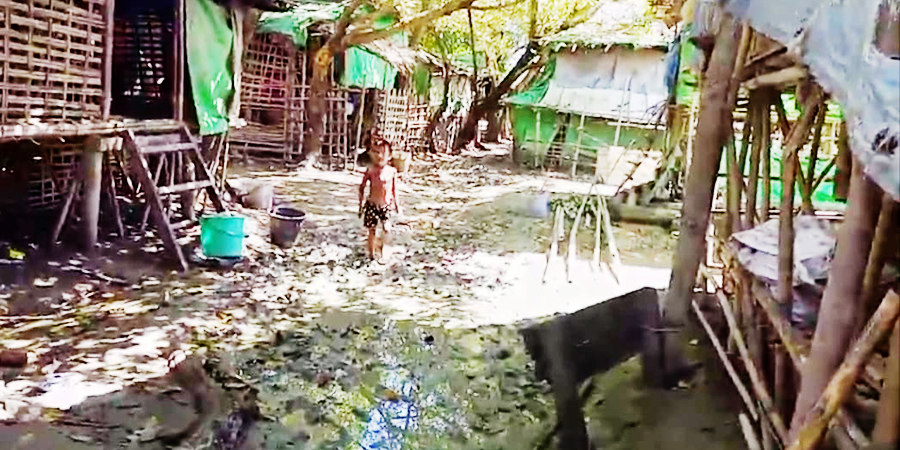 ကျောက်တော် ဝါးတောင်စစ်ဘေးရှောင်စခန်းတွင် ကလေးငယ် ၅၀ ကျော် နာမကျန်းဖြစ်နေ
