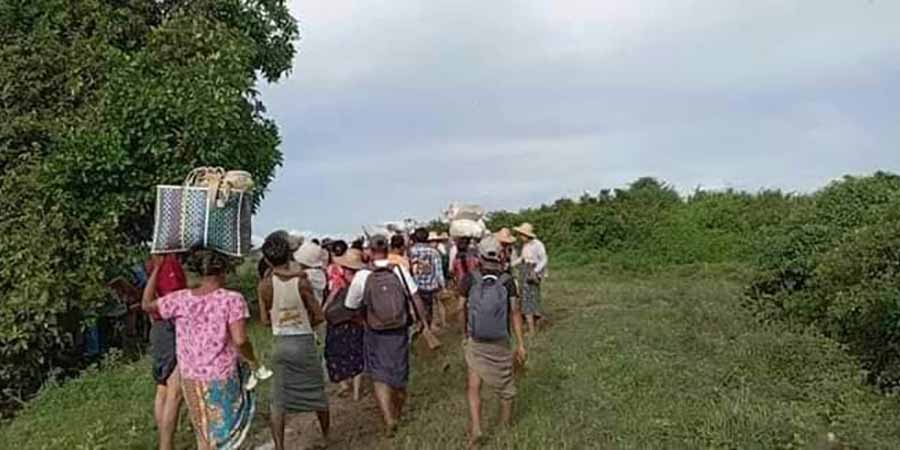 စစ်တပ်စစ်ကြောင်းထိုးနေသဖြင့် မုံရွာတောင်ပိုင်းက ဒေသခံ ၂၀၀၀ နေရပ် မပြန်နိုင်သေး