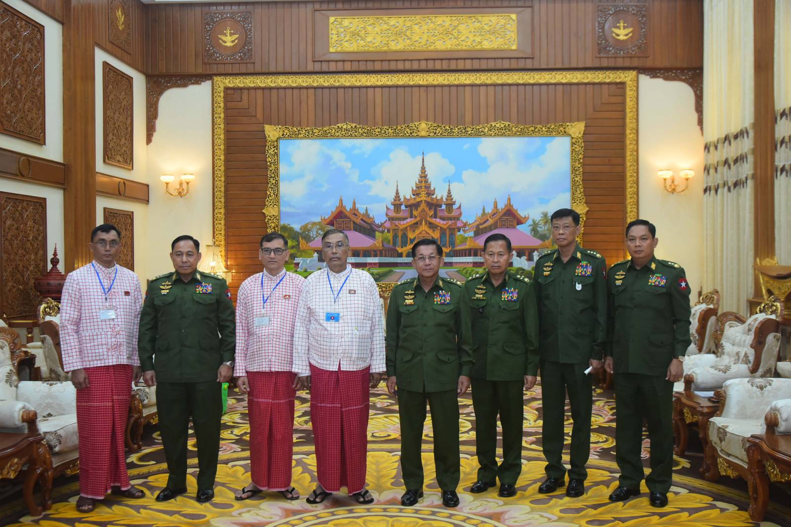 မွန်ပြည်သစ်ပါတီ (NMSP)ကိုယ်စားလှယ်အဖွဲ့နှင့် အာဏာသိမ်းစစ်ခေါင်းဆောင်တို့ တွေ့ဆုံ