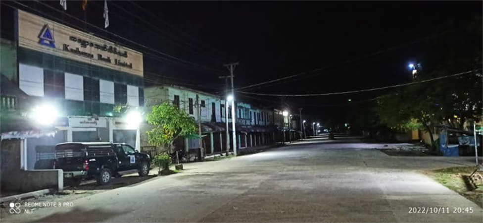 မောင်တောမြို့တွင် စစ်ကောင်စီတပ်က ပိတ်ဆို့စစ်ဆေးနေ