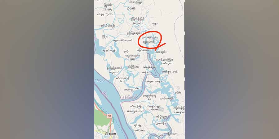 မောင်တော ဖားဝပ်ချောင်းကျေးရွာ နေအိမ်နှစ်လုံးကို စစ်ကောင်စီတပ်  မီးရှို့