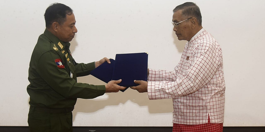 ကန့်ကွက်နေသည့်ကြားမှ စစ်ကောင်စီနှင့် ထပ်တွေ့ရန် မွန်ပြည်သစ်ပါတီ သဘောတူ လက်မှတ် ရေးထိုး