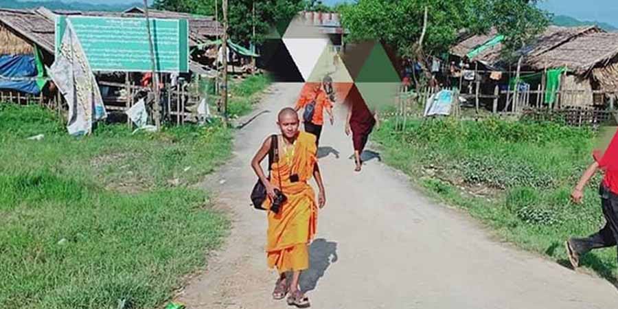 ပုဏ္ဏားကျွန်းရဲစခန်းရှေ့ စစ်ကောင်စီတပ် ဖမ်းဆီးခဲ့သည့် ပရဟိတဘုန်းကြီး ပြန်လွတ်လာ