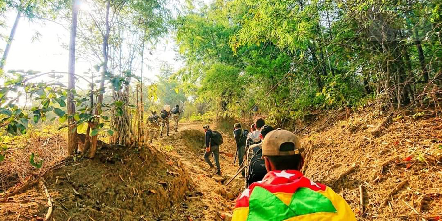 ဂန့်ဂေါတိုက်ပွဲ၌ စစ်ကောင်စီတပ်က ၈ ဦးသေ၊ YDF ရဲဘော် ၂ ဦးနှင့် အမျိုးသမီး ၁ ဦး ဒဏ်ရာရ