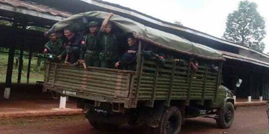 မြင်းမူမြို့နယ်အတွင်း စစ်ကောင်စီယာဉ်တန်း မိုင်းဆွဲတိုက်ခိုက်ခံရ