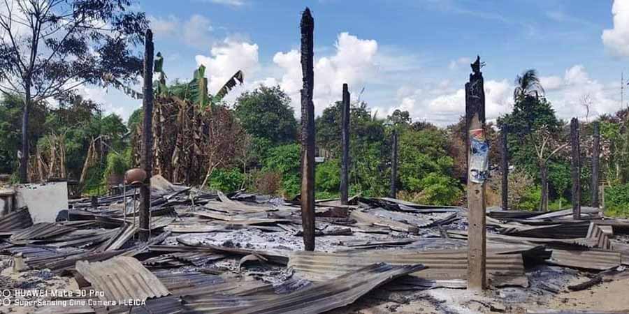 မင်းကင်းမြို့နယ် လက်ပံတောရွာကို စစ်တပ်က ထပ်မံမီးရှို့၊ တရွာလုံးမီးလောင်ပြာကျ