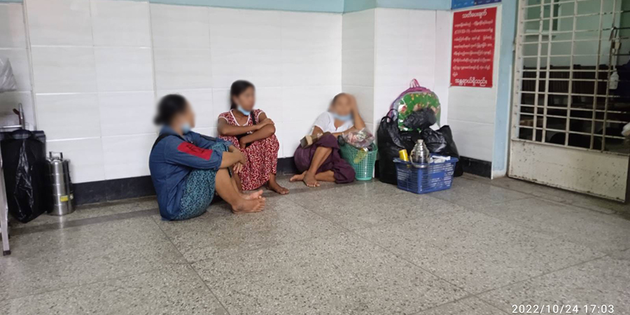 ရန်ကုန်ဆေးရုံများတွင် လူနာစောင့် ၁ ဦးသာ ထားခွင့်ရသဖြင့် လူနာရှင်များ အခက်ကြုံ