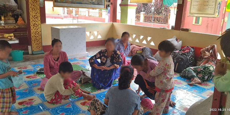 မိုးမောက်တွင် ရွာထဲ လက်နက်ကြီးကျသဖြင့် ရွာသားထောင်ချီထွက်ပြေး၊ စားနပ်ရိက္ခာအရေးပေါ် လိုအပ်