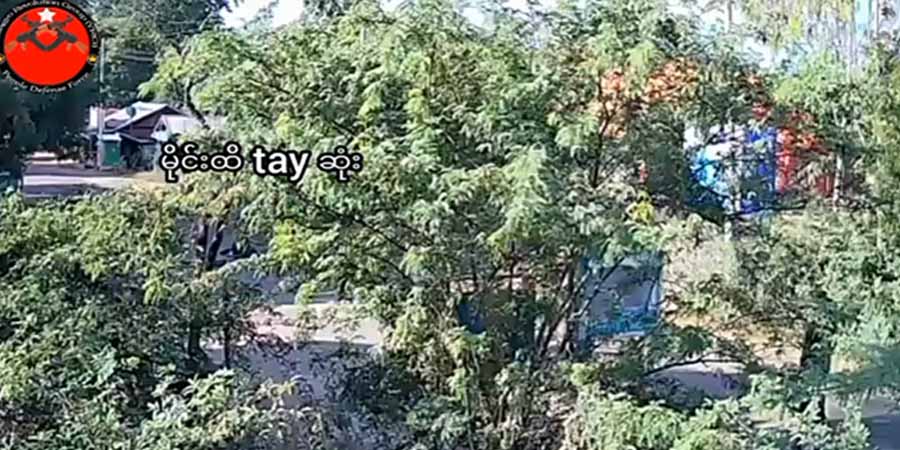 ရေစကြိုတွင် မိုင်းဆွဲတိုက်ခိုက်ခံရသည့် စစ်တပ်က အနီးရှိပြည်သူများကို ရိုက်နှက်စစ်ဆေး