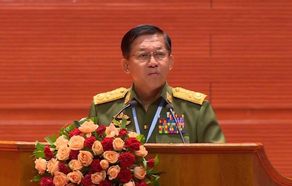 အန်စီအေစာချုပ်အတိုင်း လျှောက်လှမ်းမှ နိုင်ငံအေးချမ်းမည်ဟု အာဏာသိမ်းစစ်ခေါင်းဆောင် ပြော