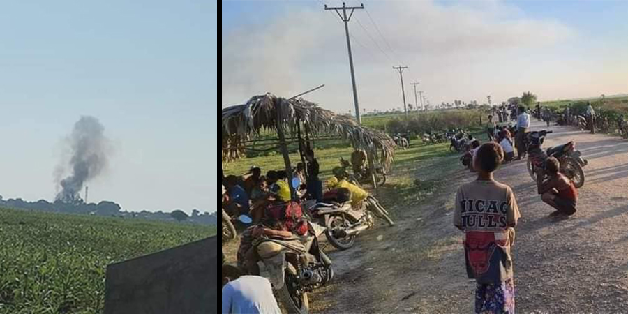 မြောင်မြို့နယ် ဆူးလေကုန်းကျေးရွာကို စစ်တပ်က မီးရှို့ဖျက်ဆီး