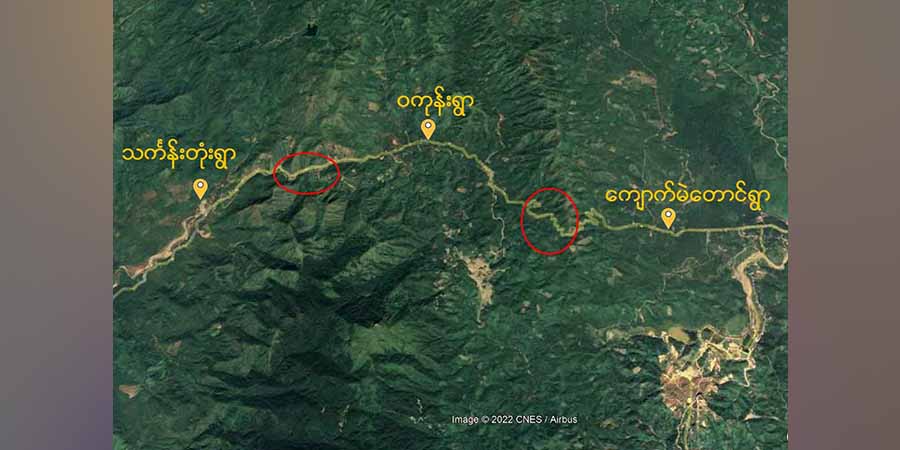 ထားဝယ်-မေတ္တာလမ်းတွင် စစ်ကောင်စီယာဉ်တန်း ၂ ကြိမ် တိုက်ခိုက်ခံရ