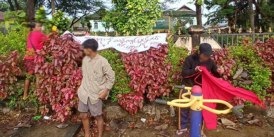 လောင်းလုံးစစ်အာဏာရှင်စနစ်ဆန့်ကျင်ရေးဆန္ဒပြသူအချို့  သေနတ်ဖြင့် ပစ်ခတ်ခံရ