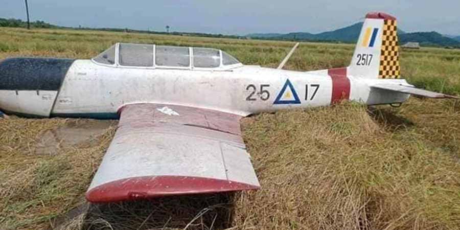 စစ်တပ်လေ့ကျင့်ရေးလေယာဥ် ထားဝယ်ခရိုင် သရက်ချောင်းမြို့နယ်၌  အရေးပေါ် ဆင်းသက်